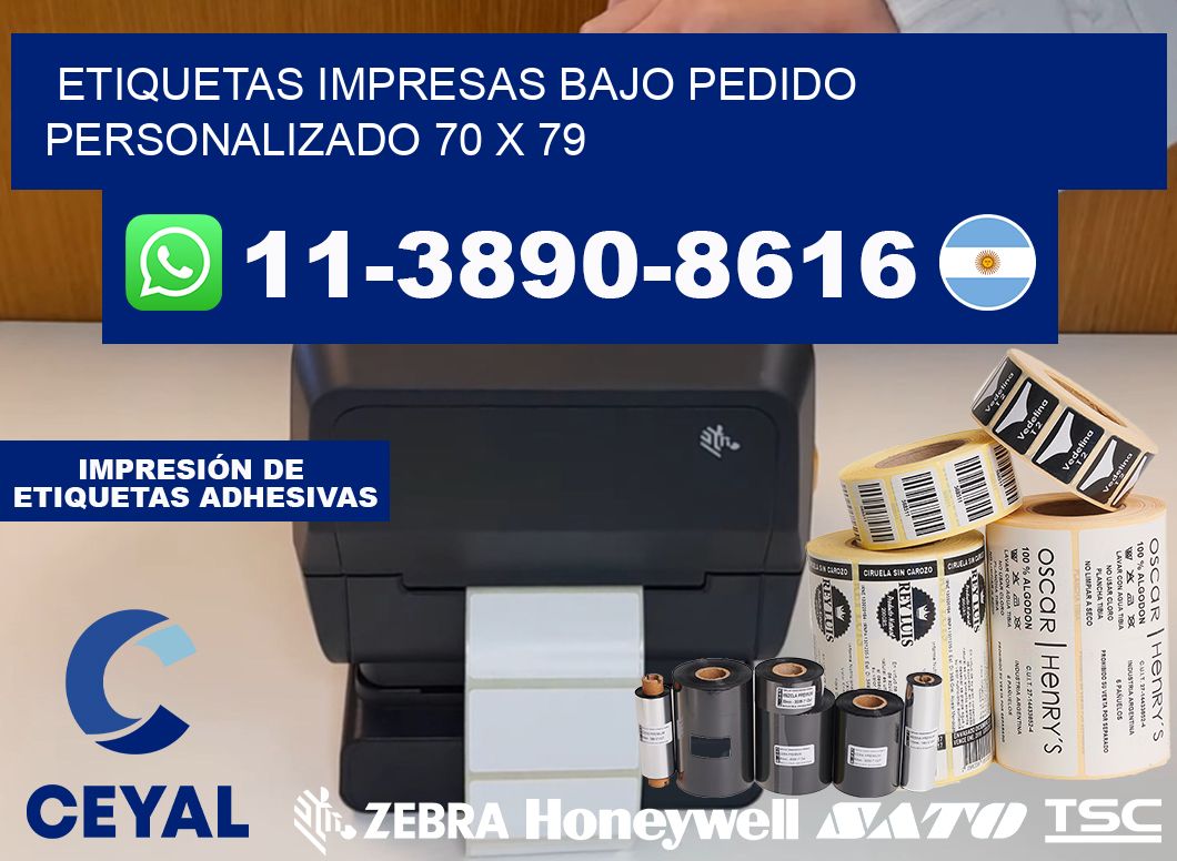 etiquetas impresas bajo pedido personalizado 70 x 79