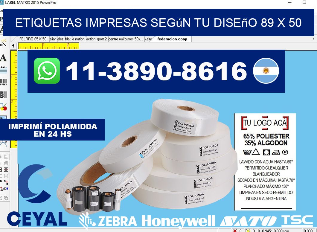 etiquetas impresas según tu diseño 89 x 50