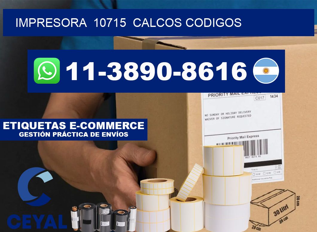 impresora 10715 calcos codigos