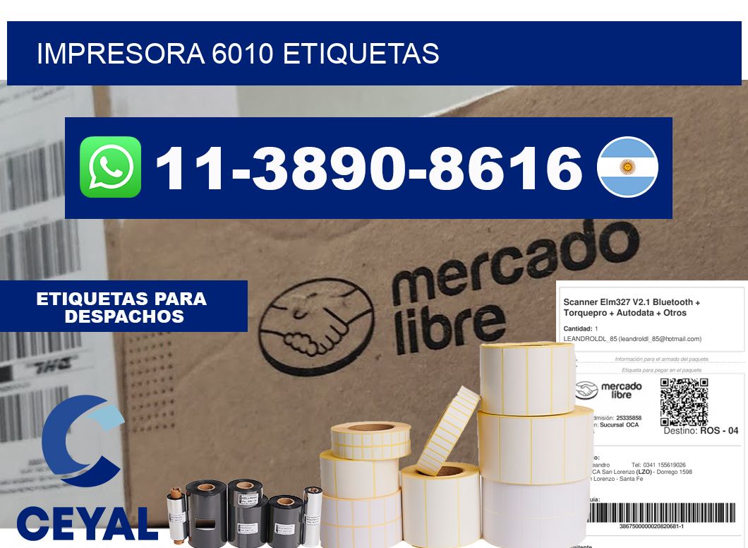 impresora 6010 etiquetas