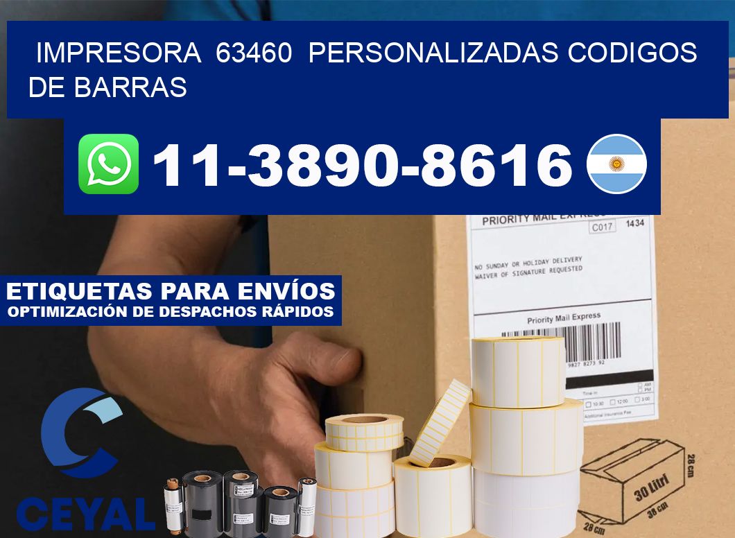 impresora  63460  personalizadas codigos de barras