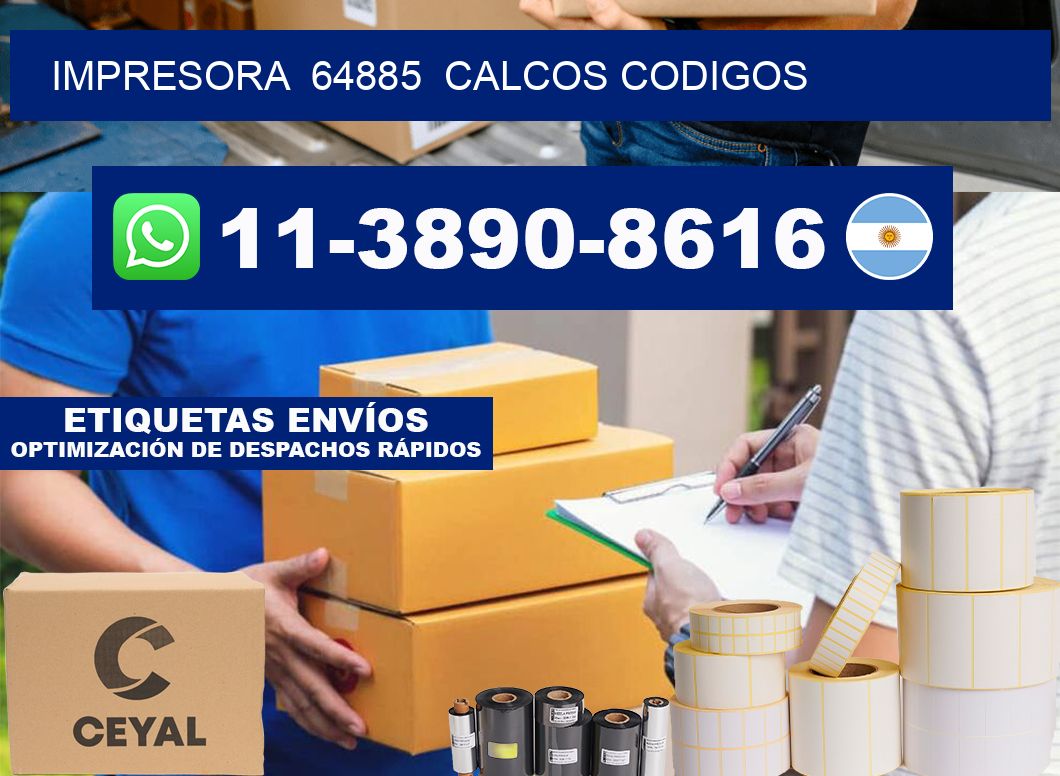 impresora 64885 calcos codigos