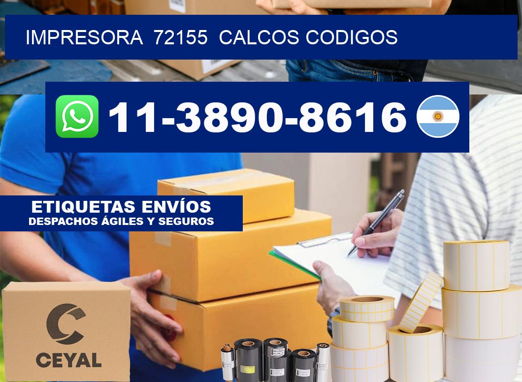 impresora 72155 calcos codigos