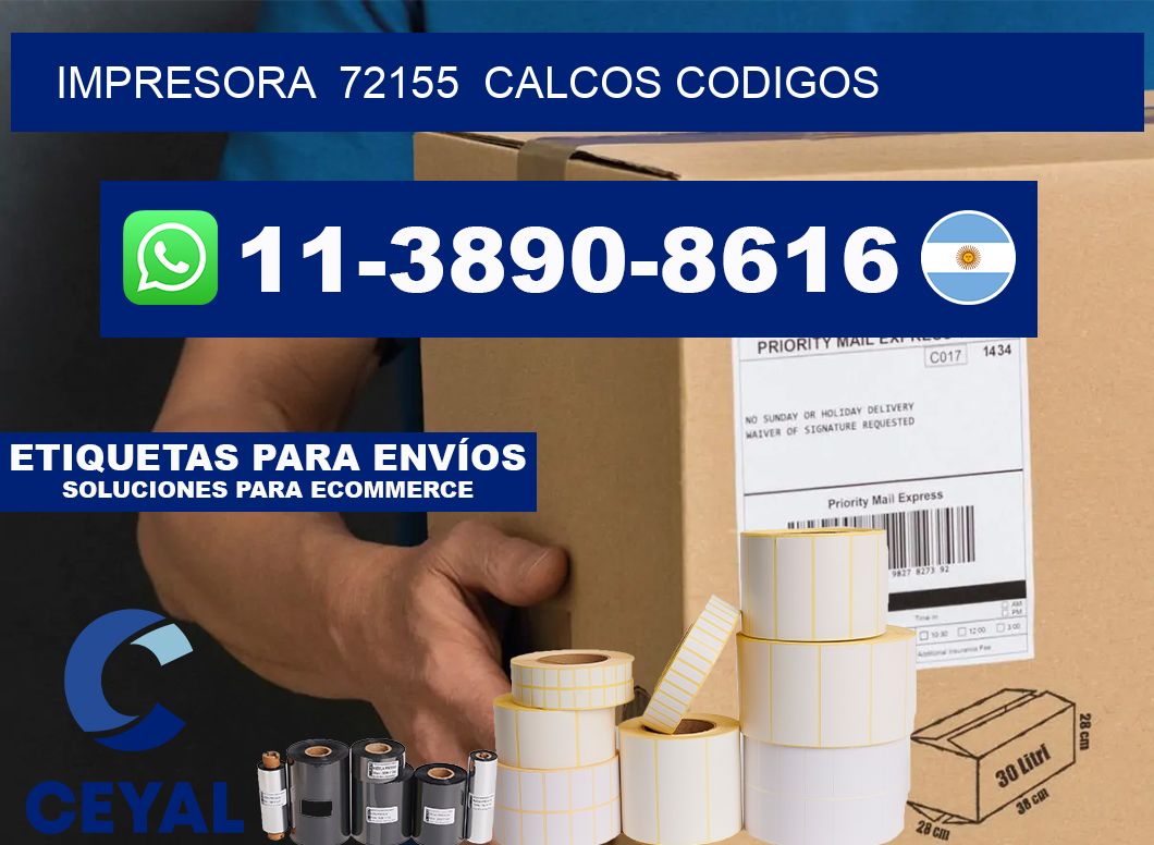 impresora 72155 calcos codigos