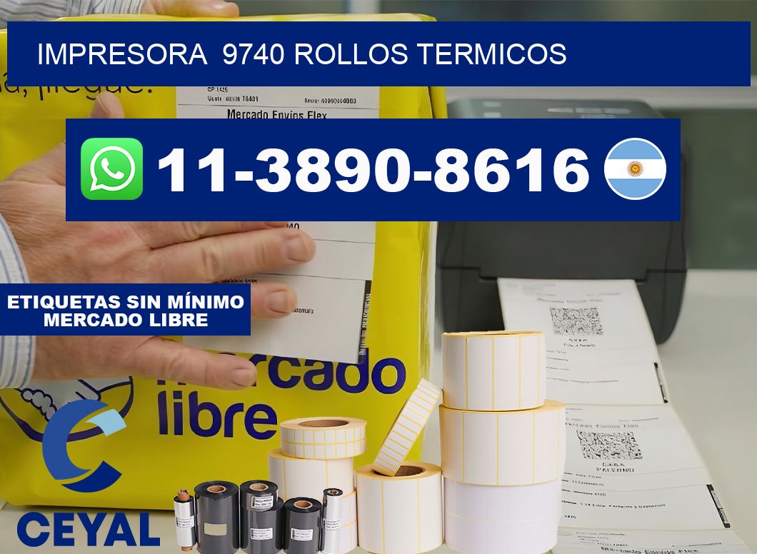 impresora  9740 rollos termicos