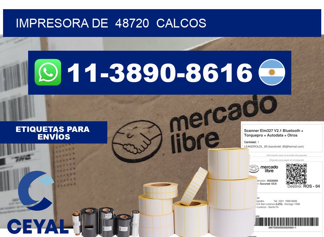 impresora de  48720  calcos
