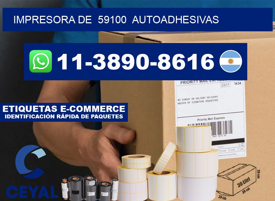 impresora de  59100  autoadhesivas