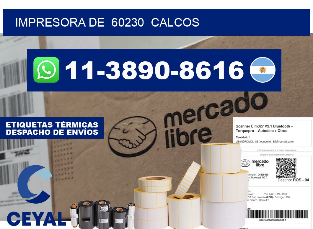 impresora de  60230  calcos