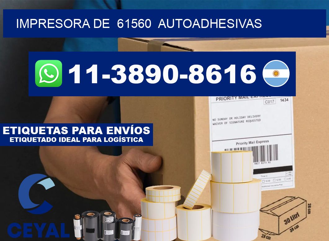 impresora de  61560  autoadhesivas