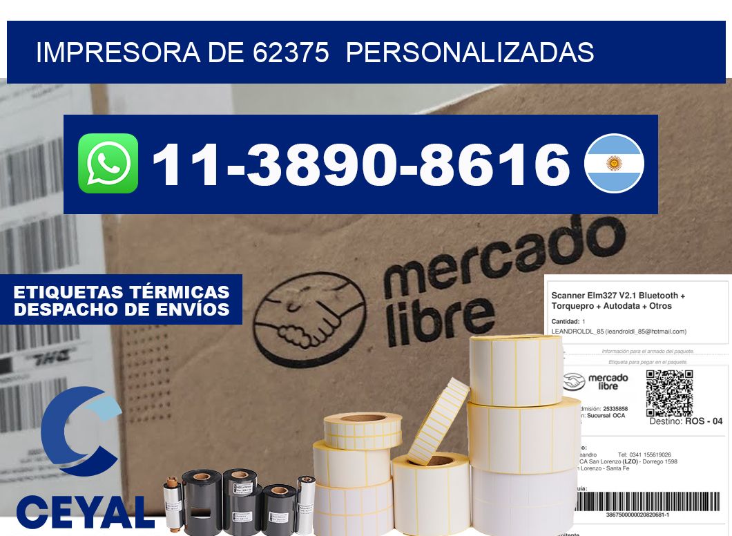 impresora de 62375  personalizadas