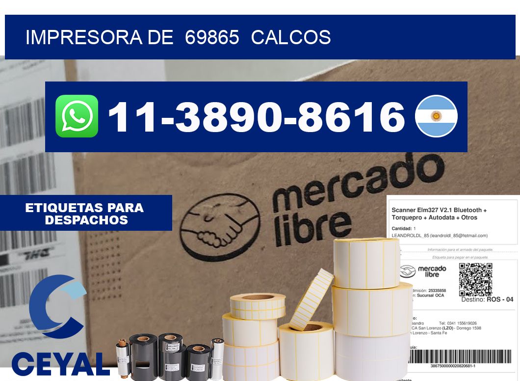 impresora de 69865 calcos