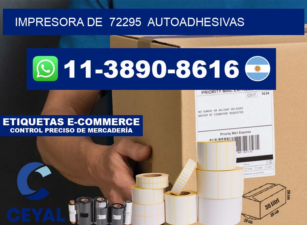impresora de  72295  autoadhesivas