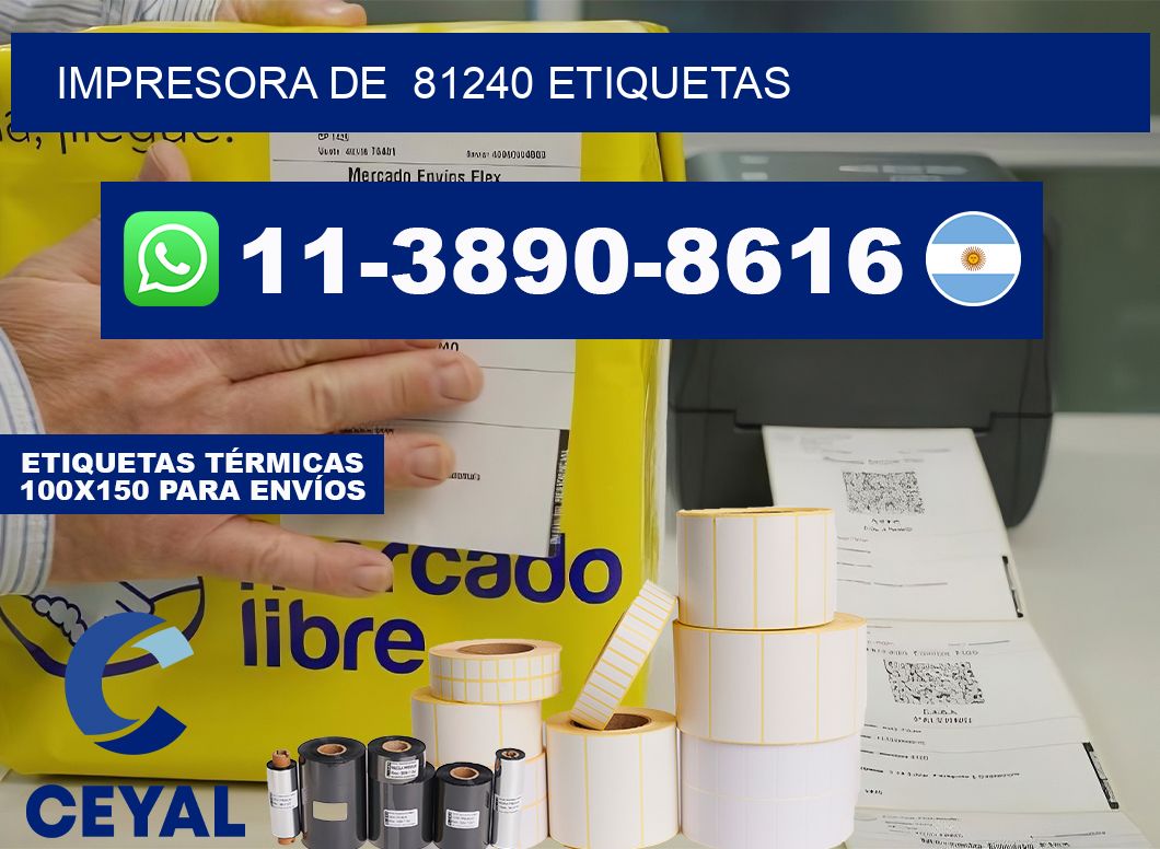 impresora de  81240 etiquetas