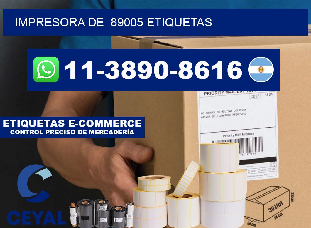 impresora de  89005 etiquetas