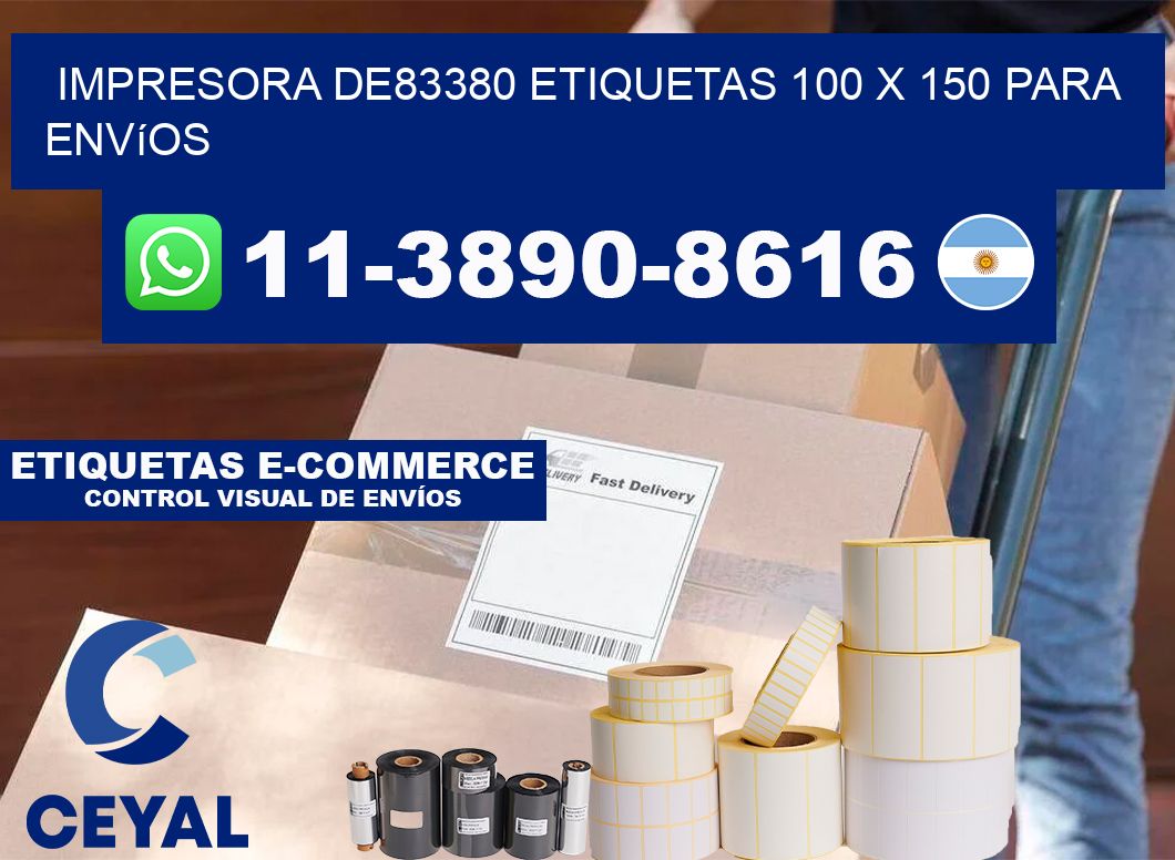 impresora de83380 etiquetas 100 x 150 para envíos