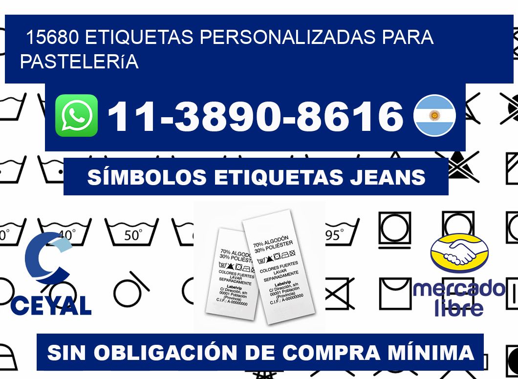 15680 etiquetas personalizadas para pastelería