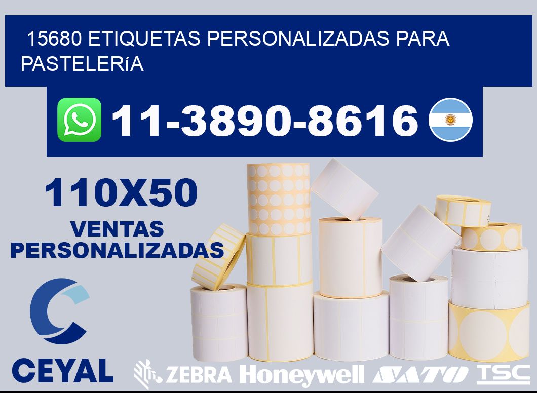 15680 etiquetas personalizadas para pastelería