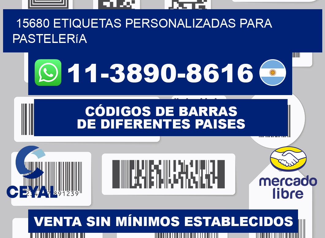 15680 etiquetas personalizadas para pastelería