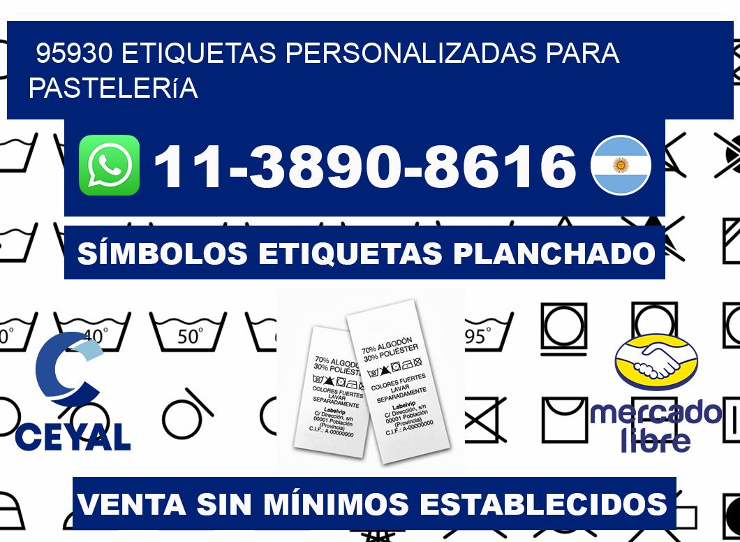 95930 etiquetas personalizadas para pastelería