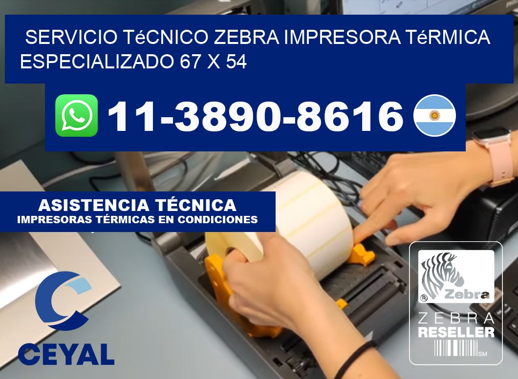 Servicio Técnico Zebra Impresora Térmica Especializado 67 x 54
