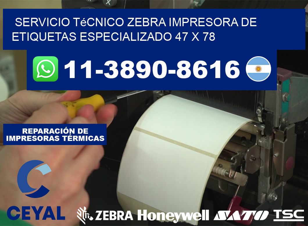 Servicio Técnico Zebra Impresora de Etiquetas Especializado 47 x 78