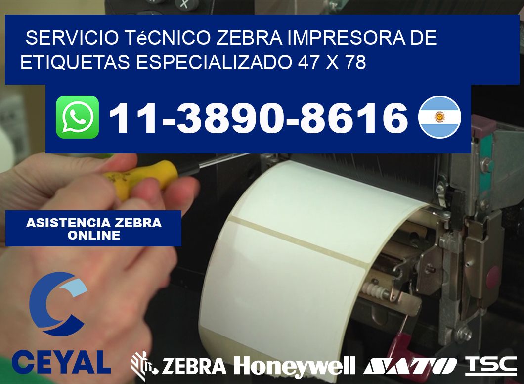 Servicio Técnico Zebra Impresora de Etiquetas Especializado 47 x 78