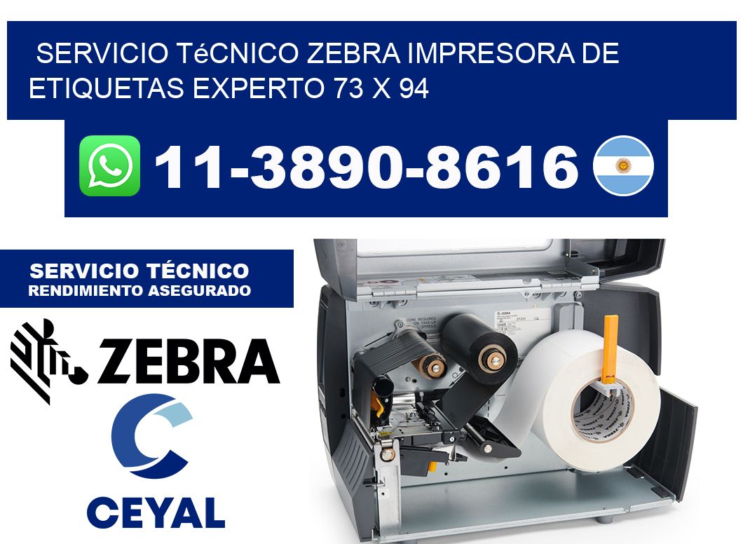 Servicio Técnico Zebra Impresora de Etiquetas Experto 73 x 94