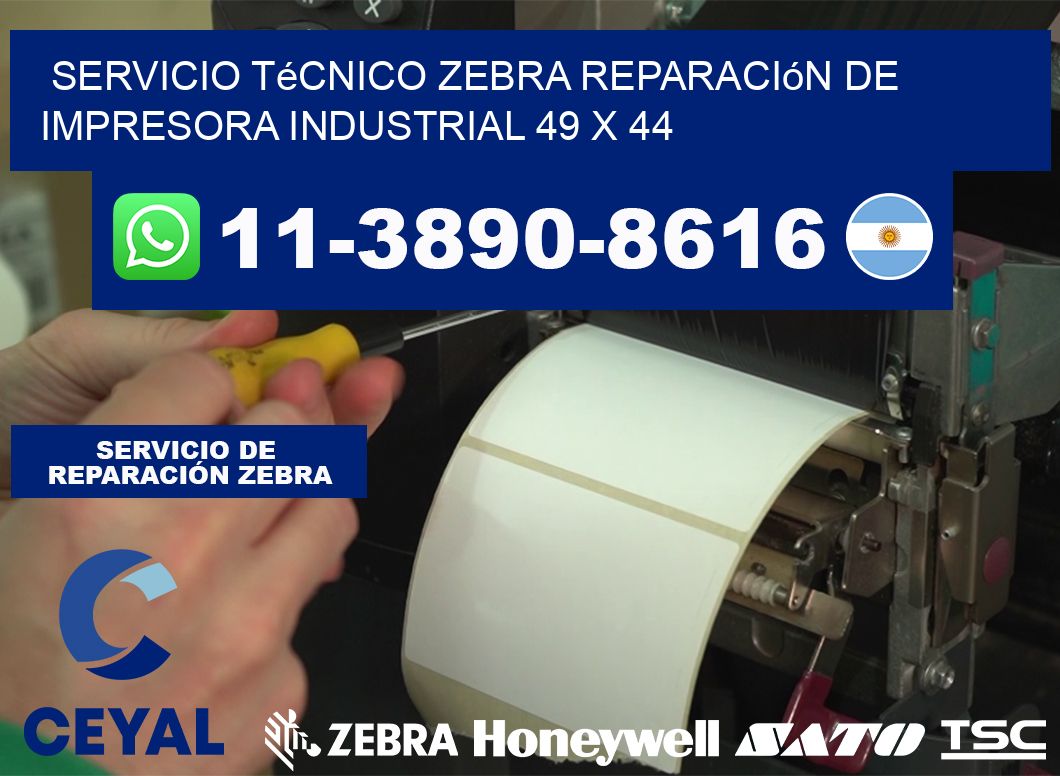 Servicio Técnico Zebra Reparación de Impresora Industrial 49 x 44