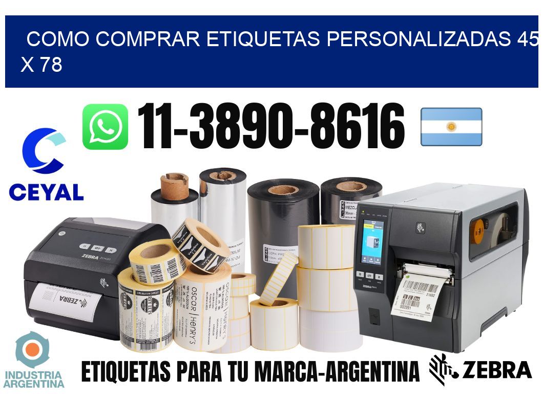 como comprar etiquetas personalizadas 45 x 78