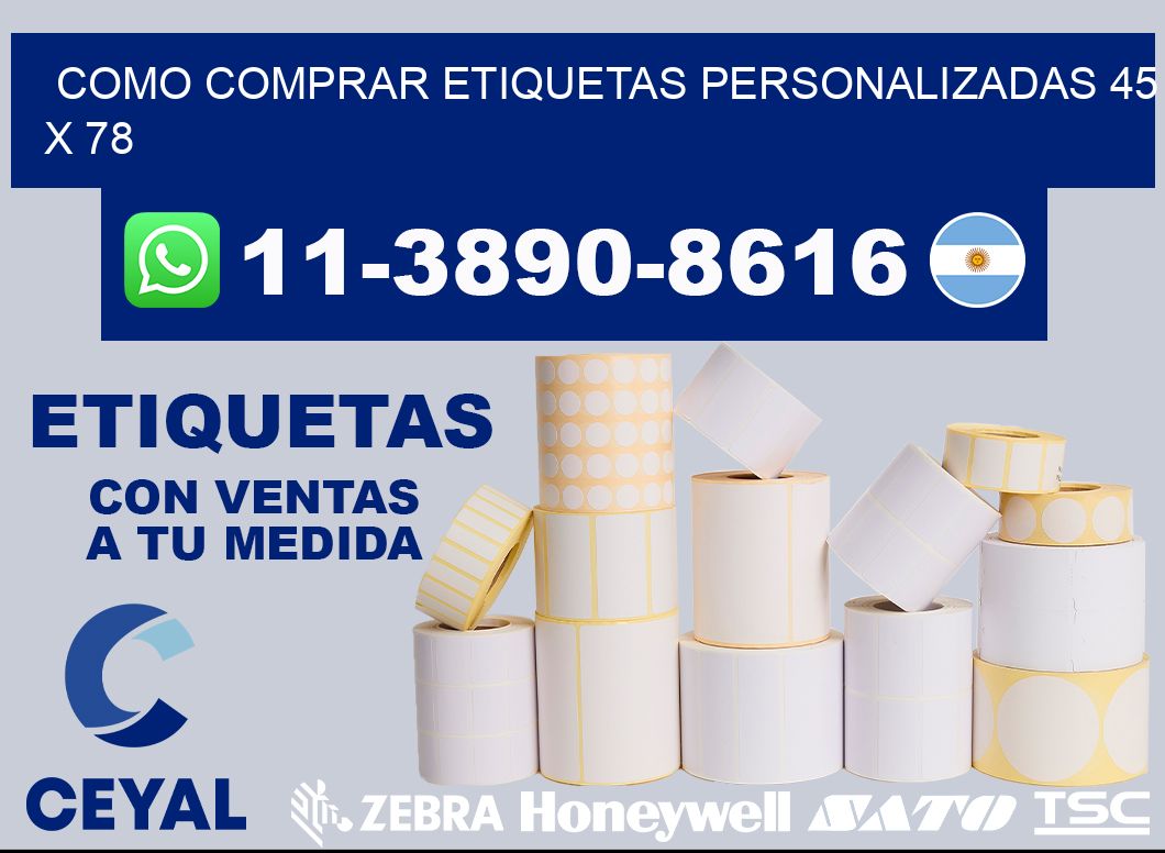 como comprar etiquetas personalizadas 45 x 78