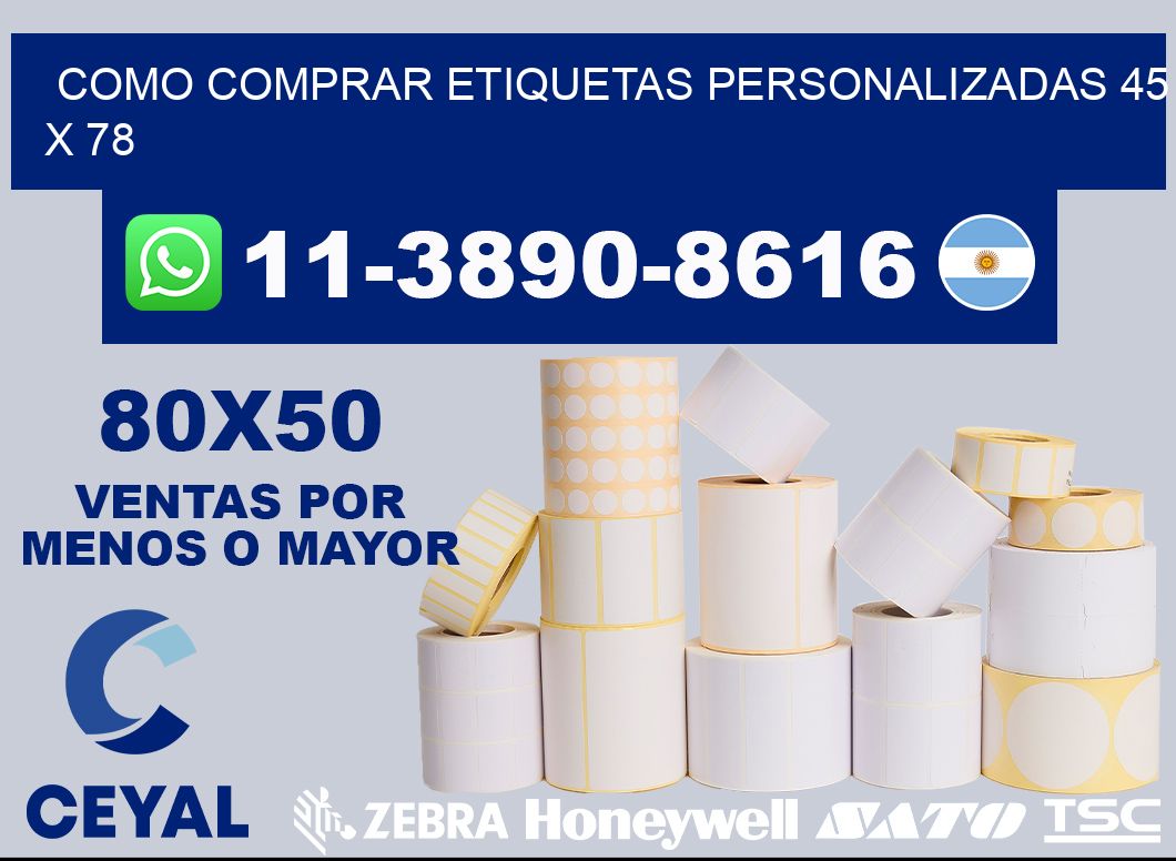 como comprar etiquetas personalizadas 45 x 78