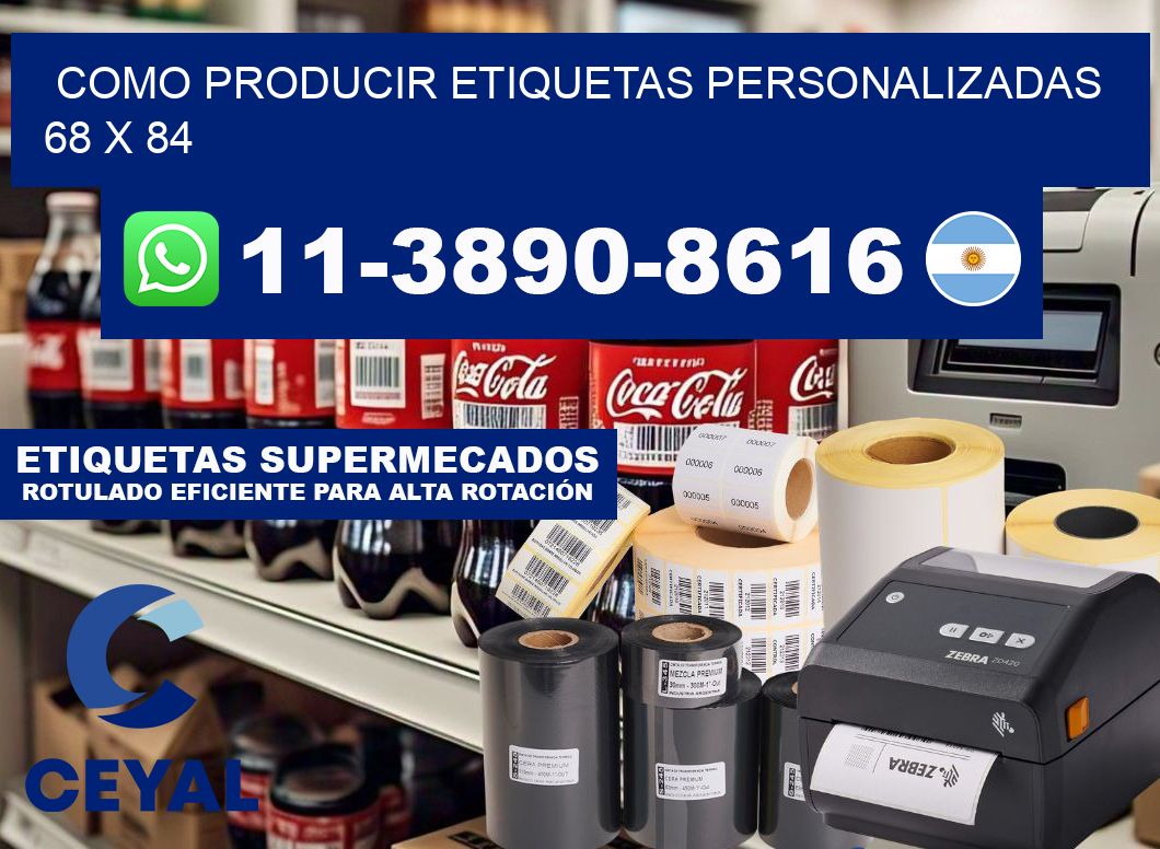 como producir etiquetas personalizadas 68 x 84