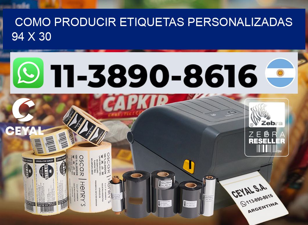 como producir etiquetas personalizadas 94 x 30