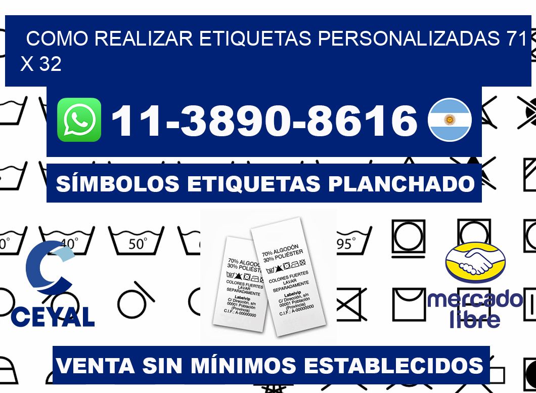 como realizar etiquetas personalizadas 71 x 32