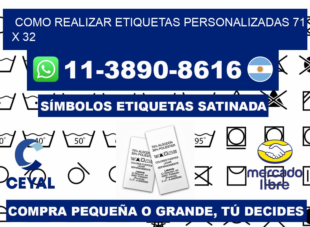 como realizar etiquetas personalizadas 71 x 32