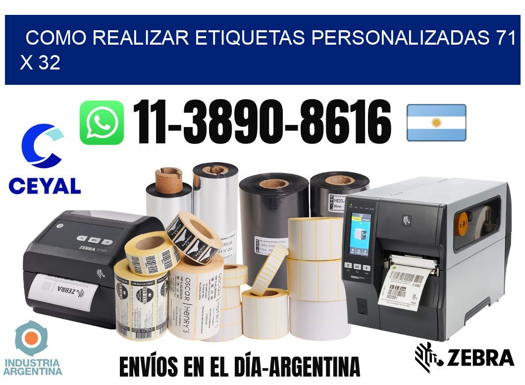 como realizar etiquetas personalizadas 71 x 32