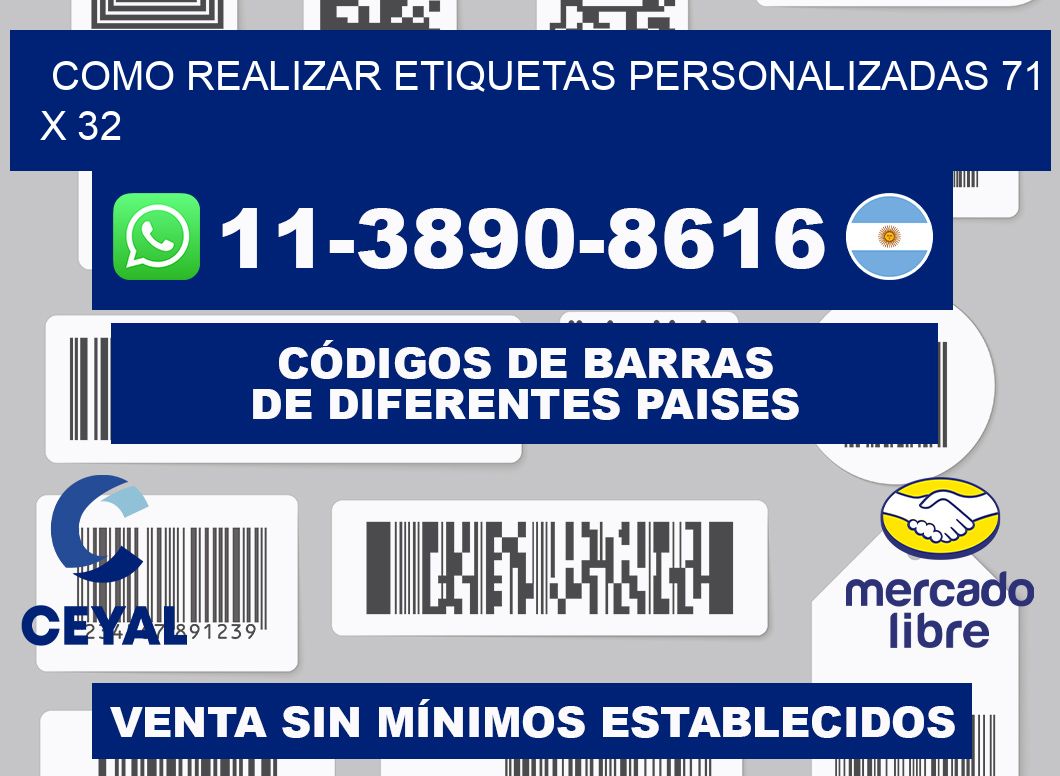 como realizar etiquetas personalizadas 71 x 32