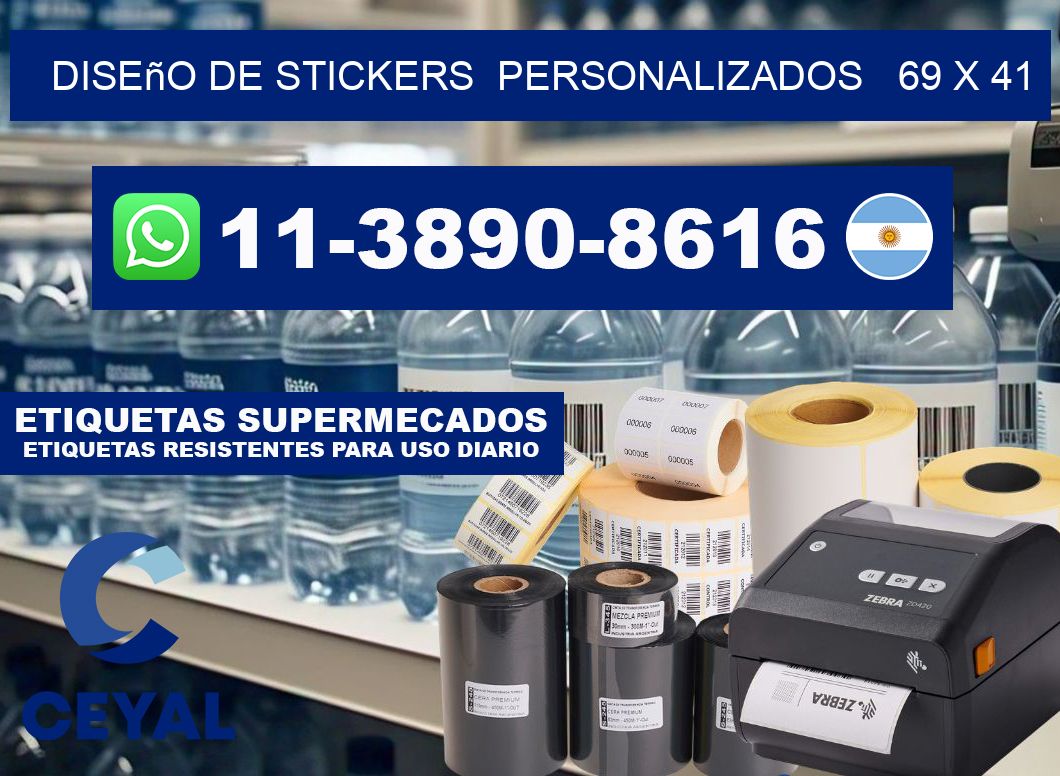 diseño de stickers personalizados 69 x 41