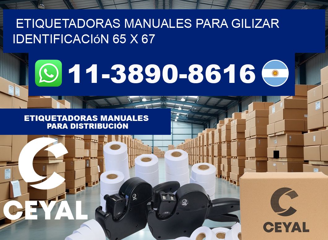 etiquetadoras manuales para gilizar identificación 65 x 67