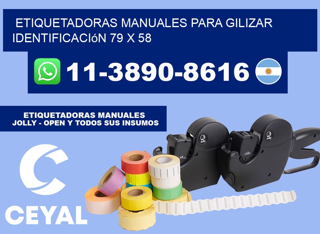 etiquetadoras manuales para gilizar identificación 79 x 58