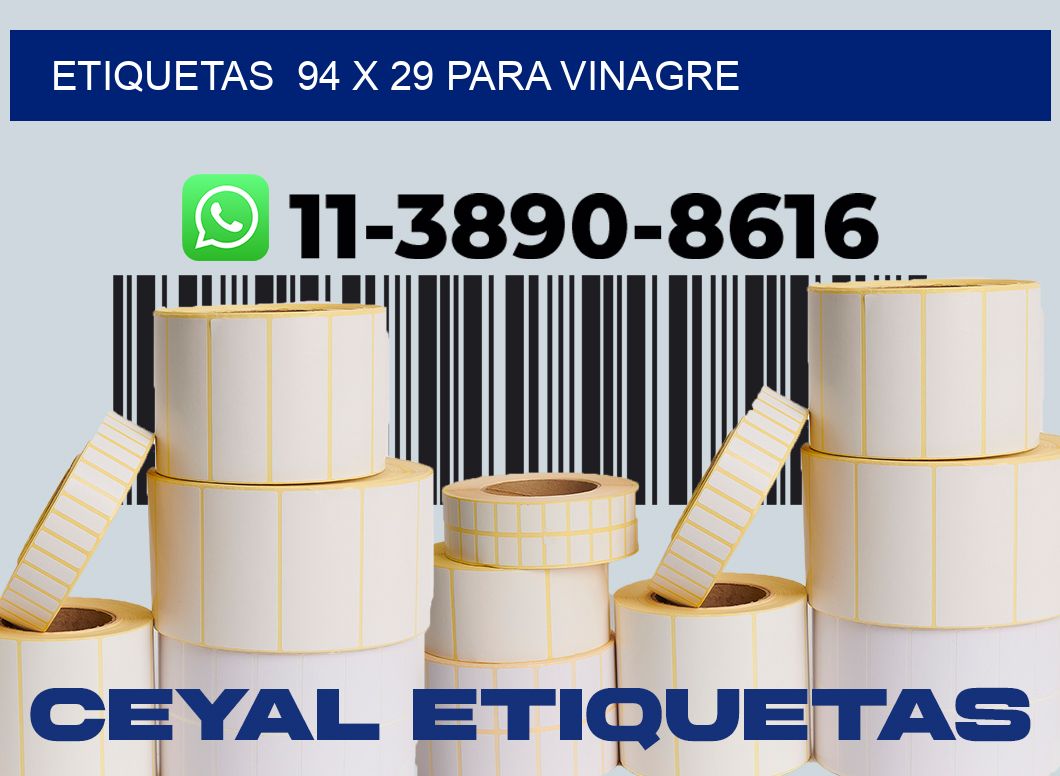 etiquetas  94 x 29 para Vinagre