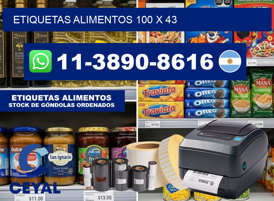 etiquetas alimentos 100 x 43