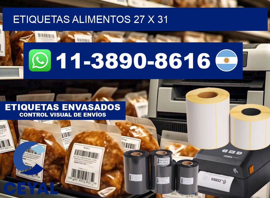 etiquetas alimentos 27 x 31