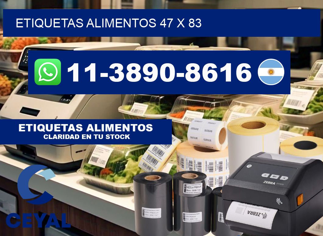 etiquetas alimentos 47 x 83