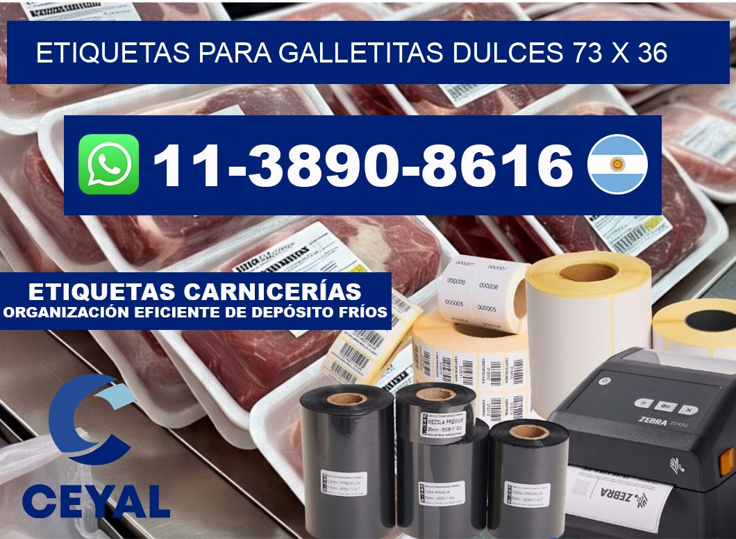 etiquetas para Galletitas dulces 73 x 36