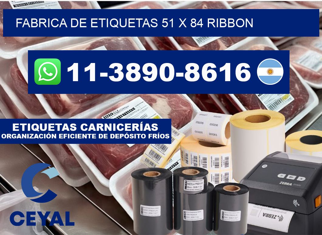 fabrica de etiquetas 51 x 84 ribbon
