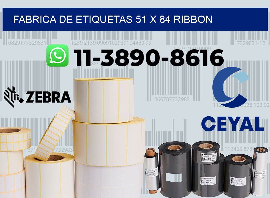 fabrica de etiquetas 51 x 84 ribbon