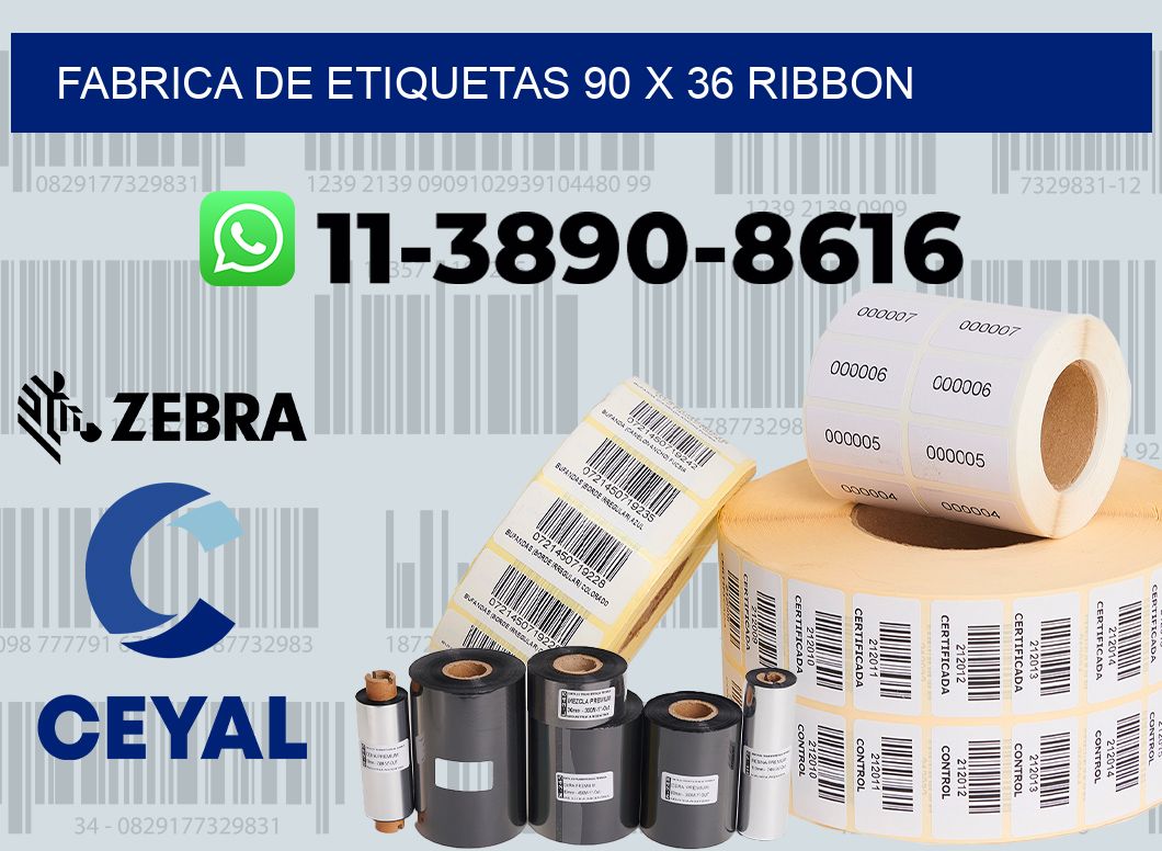 fabrica de etiquetas 90 x 36 ribbon
