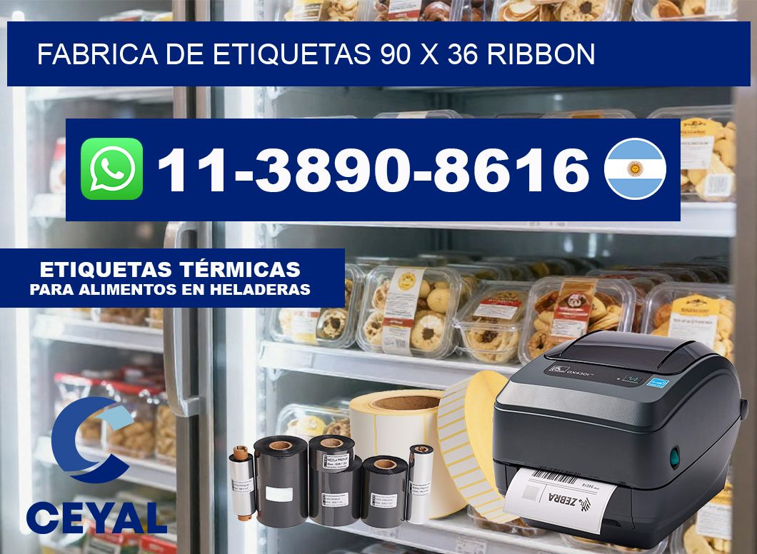 fabrica de etiquetas 90 x 36 ribbon