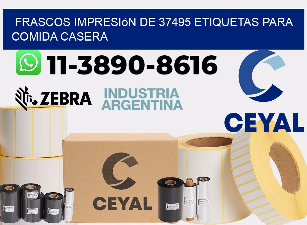 frascos impresión de 37495 etiquetas para comida casera
